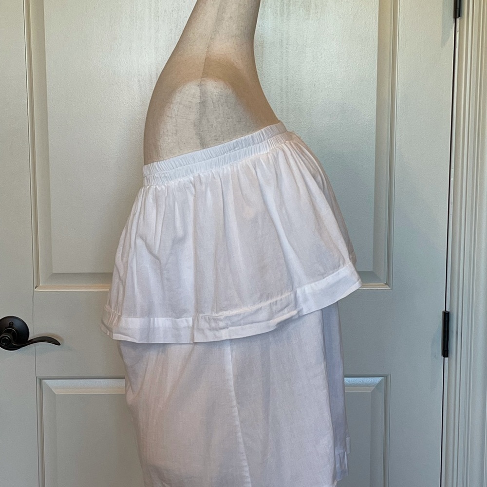Faithfull The Brand‎ White Off The Shoulder Tilly Top Size 4 - Picture 9 of 12